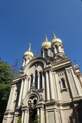 Fototapeta premium Russisch-Orthodoxe Kirche Wiesbaden