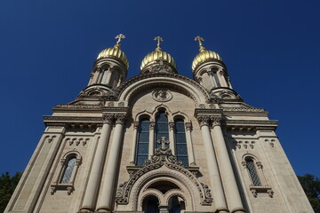 Naklejka premium Russisch-Orthodoxe Kirche Wiesbaden