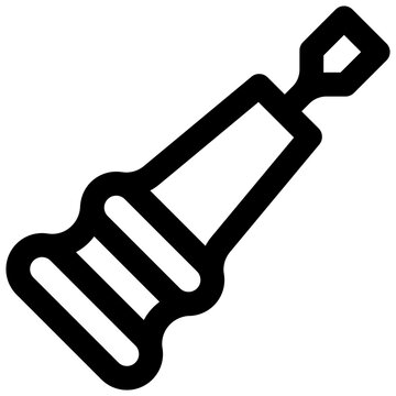 Dulzaina. Editable stroke vector icon.