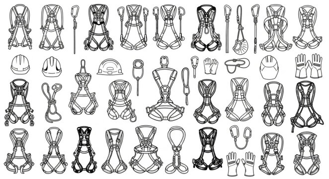 Collection of Viking Thor Hammer Mjolnir Symbols.