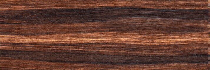 This detailed close-up of a wire-brushed rosewood wood texture features rich dark brown and reddish tones with a prominent horizontal grain pattern suitable for architectural backgrounds.