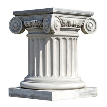 Detailed Ionic Order Column - A Study in Classical Architecture and Design.