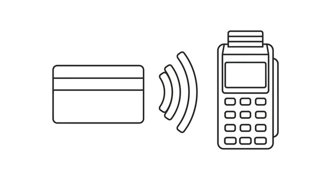 Contactless Payment Terminal and Card.
