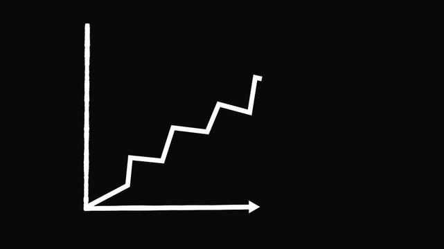 Animated Rising Arrows. Arrow Sign. Animated Rising Arrows. Economic simple moving arow.4k