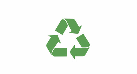 Obraz premium Green Recycling Symbol Logo Icon.