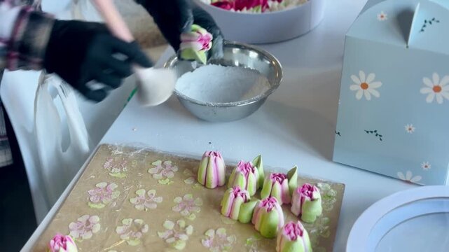 Realistic Zephyr Tulips: Edible Spring Bouquet