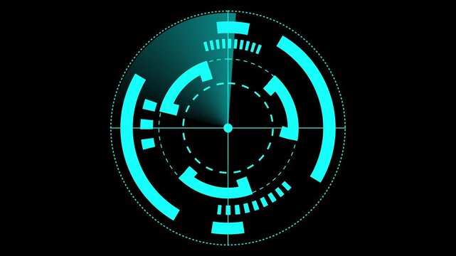 Scanning navigation radar or sonar green screen for submarines or ships of black background . Mst Rowsonara 