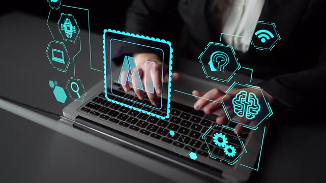 AI Assistant Brain Processor with LLM Technology, Big Data, Machine Learning, Generative AI for Business Support, Future Agentic AI Technology and Artificial Intelligence Prompt Engineering. Thunk