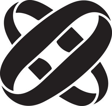 inside-out abstract silhouette logo, unique structure