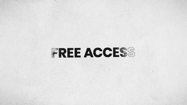 Free Access Pencil Scribble Text Animation 4K Open Access Promotion and Customer Conversion Call To Action