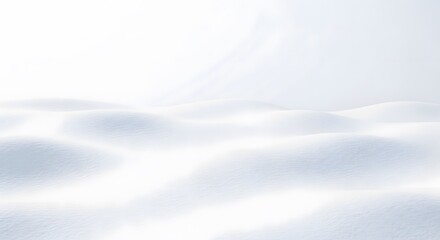 Obraz premium A serene and peaceful landscape of snow covered hills under a bright sky