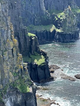 Dramatic coastal Cliffs of Moher overlooking the Atlantic Ocean, County Clare, Ireland, July 2025