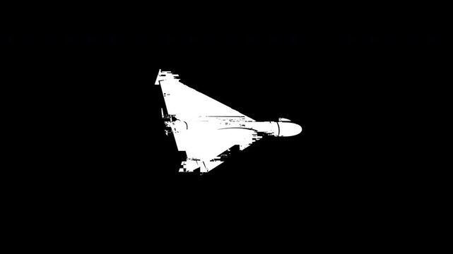 Drone Shahed Alert Glitch Notification Warning Blank Screen. Glitch Warning Screen With White Drone Seamless Motion Loss Signal.