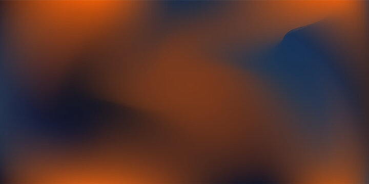 Abstract illustrations dark blue orange wavy gradient background with grainy design art good nice soft wave