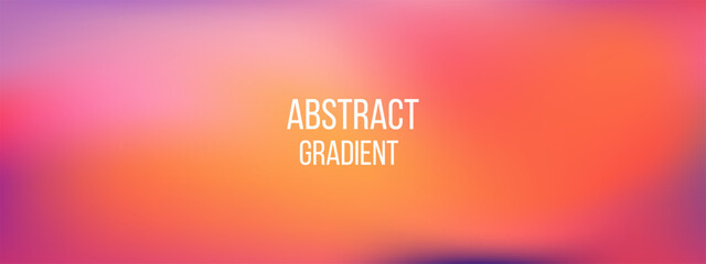 Naklejka premium Sunset gradation abstract background with purple and orange gradient tones reflecting colorful sky light. This sunset gradation looks dreamy and gentle.