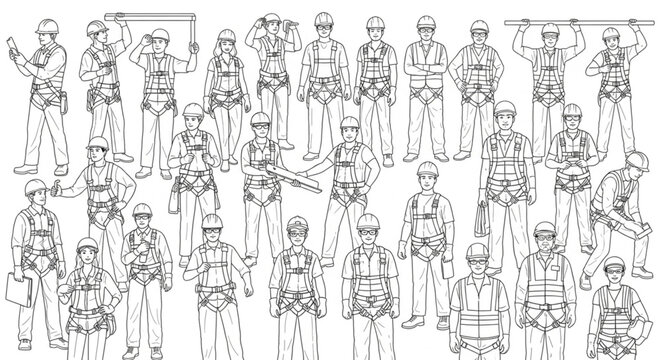 Collection of Soldiers in Uniform Standing Together.