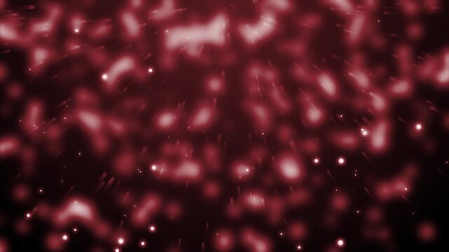 Blurred bokeh lights and streaks background animation