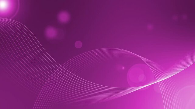 Abstract gradient background with flowing wave lines and subtle lens flares animation