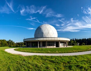 Obraz premium Planetarium in Olsztyn, Poland - A modern architectural marvel.