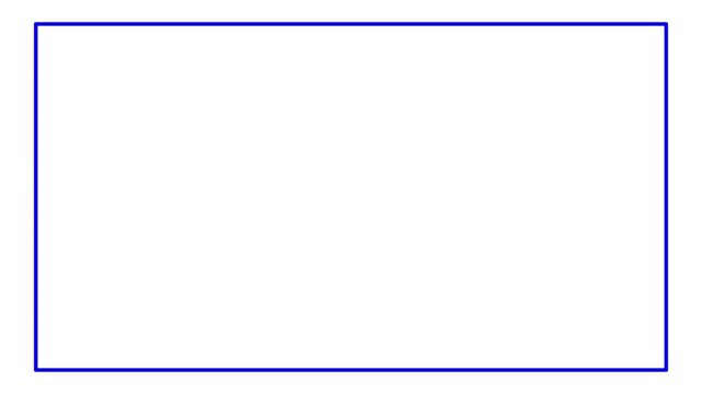  flat outline rectangle shape animation line drawing style motion graphic in 4K animation with alpha channel in transparent background flat outline rectangle animation