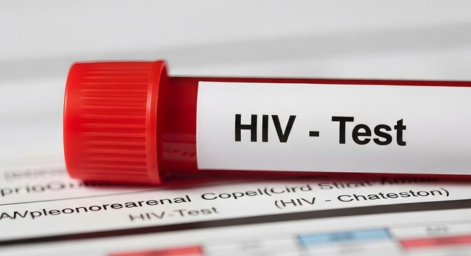 Hiv test result raising awareness for anti drug day healthy choices