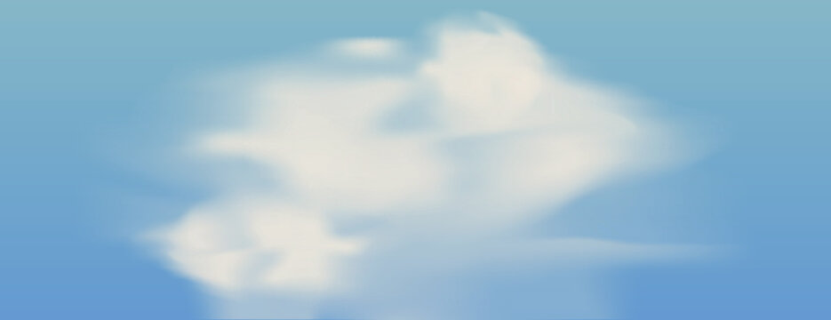 Soft dreamy clouds sky background vector