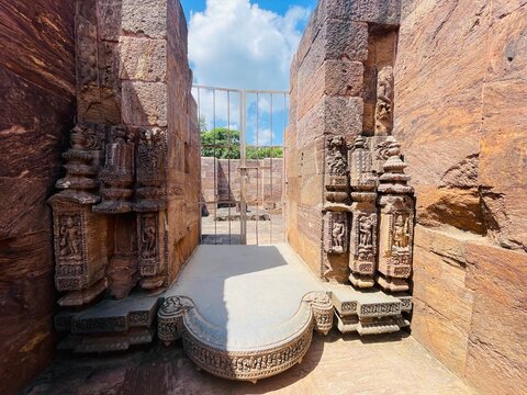 Ruins of the sanctum at Konark Sun Temple