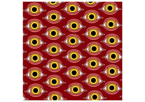 Strange background with eye pattern