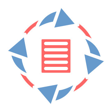 Clockwise Flow Chart Vector Icon