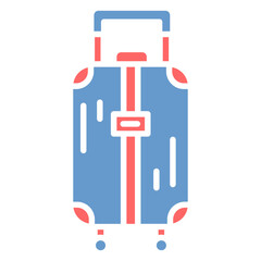 Obraz premium Cruise Suitcase Vector Icon