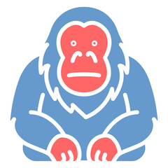 Orangutan Vector Icon © SAMDesigning
