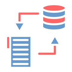 Fototapeta premium Data Transformation Vector Icon