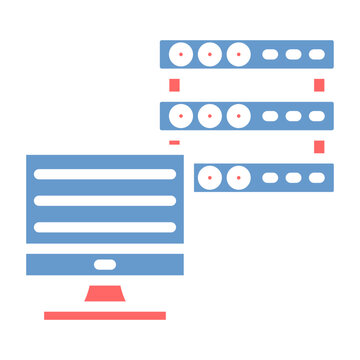 Dedicated Server Vector Icon