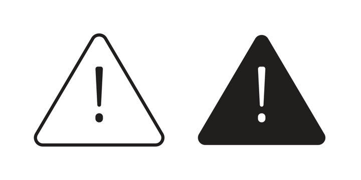 attention sign concepts pack. icon set vector illustrations eps10