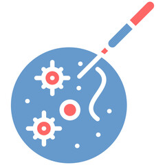 Fototapeta premium Pathogenic Sample Vector Icon