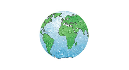 Fototapeta premium Globe Earth Planet World Map.
