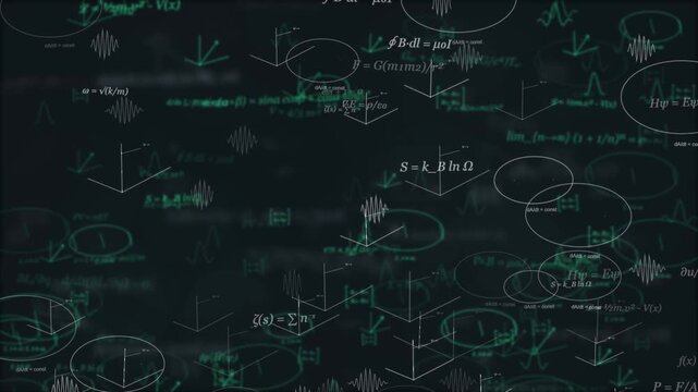 physics science equations in motion
