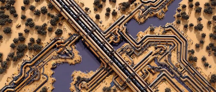 Seamless giraffe and leopard skin texture pattern inspired by mosaic tile design for decorative background