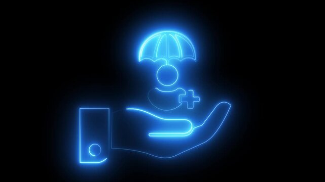 Hand holding health insurance and financial assurance concept with hospital investment as future asset advantage for medical security, growth, and strategic decision planning.