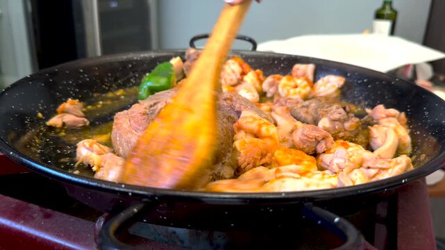 chilean paella seafood rice traditional dish with shellfish flavors recipe