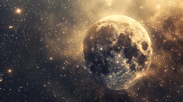 Moon Space Banner, cosmetic texture 