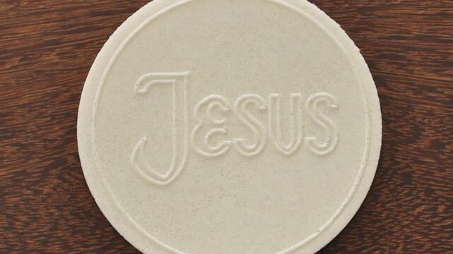 Consecrated communion hosts. Christian Catholic Celebration