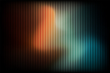 Abstract orange teal neon gradient background with vertical glowing lines, futuristic digital light streaks on dark contrast, modern luminous texture for technology design wallpaper © VEECT STORE