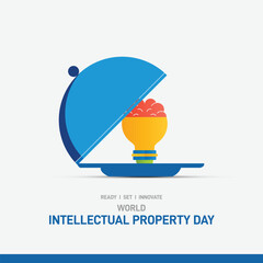 World Intellectual Property Day 2026 concept banner, poster, social media post, postcard, background, backdrop, template, greetings card. web banner, cover vector design. © MstMouluda