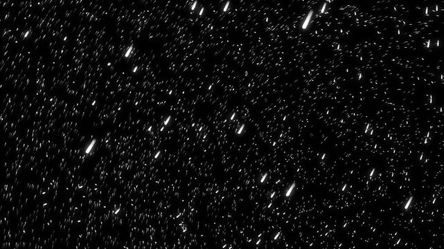 Space warp speed hyperspace journey through starfield, Flying through star fields in deep space. 3D Animation 4K