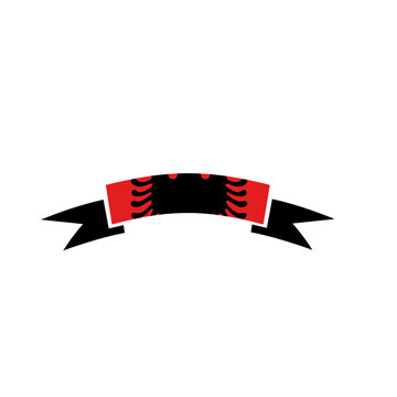 Albania Flag Riboon In Icon