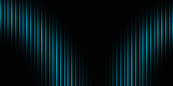 Modern abstract dark background with glowing blue vertical lines creating a dynamic and technological design suitable for various digital and presentation purposes.
