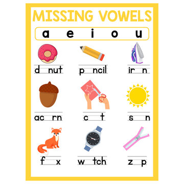 vowels activities worksheet for kids page 05