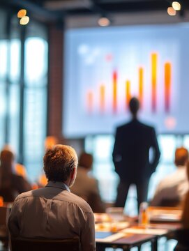 business pitch investor meeting with business background