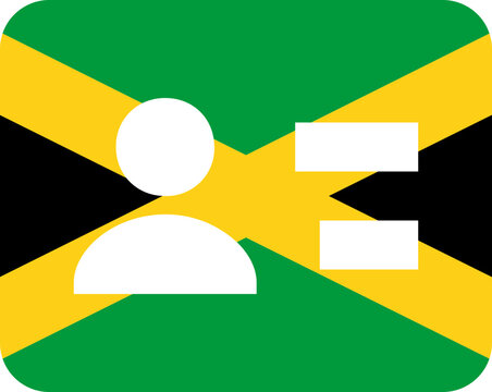 User  Id Card  In  Jamaica Flag Icon
